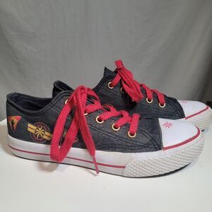 Captain Marvel Classic Low-Top Lace-up Dark Grey Sparkly Youth Size 2.5